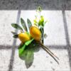 Abbott Collection 27-ZEST-233 Lifelike Lemon Floral Pick, Yellow/Green view 2