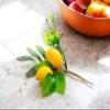 Abbott Collection 27-ZEST-233 Lifelike Lemon Floral Pick, Yellow/Green view 3