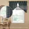 VHC Brands, Pine Grove Plaid Prairie Swag, Green, 36x36x18, Set of 2 view 3