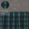 VHC Brands, Pine Grove Plaid Prairie Swag, Green, 36x36x18, Set of 2 view 4
