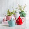 Abbott Collection Enamel Look Stoneware Teapot - Pink, 32oz (9"L) view 4