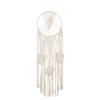 Abbott Collection 58-MACRAME-567 Round Macrame Wall Hanging, Ivory view 1