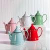 Abbott Collection Enamel Look Stoneware Teapot - Forest Green, 32oz (9"L) view 2