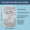 Pinnacle Mercantile 20 lb. Drawstring Ice Bags (30-Count) Heavy-Duty, Puncture-Resistant EVA | Cotton Pull Closure | Disposable, Recyclable | Portable Storage and Freezer Keeper view 2