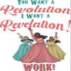 Vinyl Wall Decal: The Schuyler Sisters Theatre Song Lyrics Room - You Want A Revolution I Want A Revel Work | 20" x 27" Hamilton American Musical Bedroom Home Sticker Dcor view 1