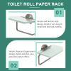 1pc Roll Glass Roll Holder Household Paper Rack Bathroom Tissue Rack Tissue Paper Storage Toilet Holder Durable Bathroom Supplies Toilet Storage Holder view 3