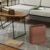 CL-ZZZ Waste Paper Bin Wooden No Cover Trash Can, Desk Bin Wood Eco-Friendly Waste Bin for Bedroom Living Room Bathroom Office Kitchen view 4