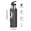 Yasala Halloween Sport Water Bottle Witch Moon Broom Stainless Steel Insulated Coffee Cup 20 oz with Straw Lid, Festive Holiday Present view 2