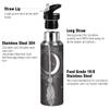 Yasala Halloween Sport Water Bottle Witch Moon Broom Stainless Steel Insulated Coffee Cup 20 oz with Straw Lid, Festive Holiday Present view 3