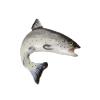 Handcrafted Hand Painted Atlantic Salmon Leaping Magnet Gift for Fishermen Home Office Lodge Fridge Whiteboard Locker - Made in USA - SKU FP059MAG view 1