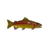Handcrafted Hand Painted Rainbow Trout Large Magnet Gift for Fishermen Home Office Lodge Fridge Whiteboard Locker - Made in USA - SKU FP001BMAG view 1