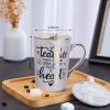 Best Teacher Appreciation Gift for Women Men - A Teacher Takes A Hand Opens A Mind Touches A Heart - Funny Valentines Graduation Retirement Gifts, 14Oz Grey Coffee Mug with Gold Print, Nice Gift Boxed view 2