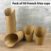 CAMKYDE 50 Pcs French Fries Holder, 12oz Disposable Paper French Fry Cups Charcuterie Cups for all Occasions (12oz) view 4