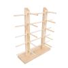 Cabilock 1pc Eyeglasses Display Rack for Sunglasses Storage Tabletop Organizer for Eyewear Stylish Solid for Home Shop and Dresser Double Row view 2