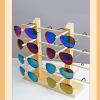 Cabilock 1pc Eyeglasses Display Rack for Sunglasses Storage Tabletop Organizer for Eyewear Stylish Solid for Home Shop and Dresser Double Row view 4