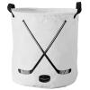 17-inch Laundry Hamper Foldable Laundry Basket, Minimalist Style Hockey Sticks Black Lines Waterproof Clothes Hamper for Bathroom Bedroom Living Room, Toy Baskets for Dollhouse view 1