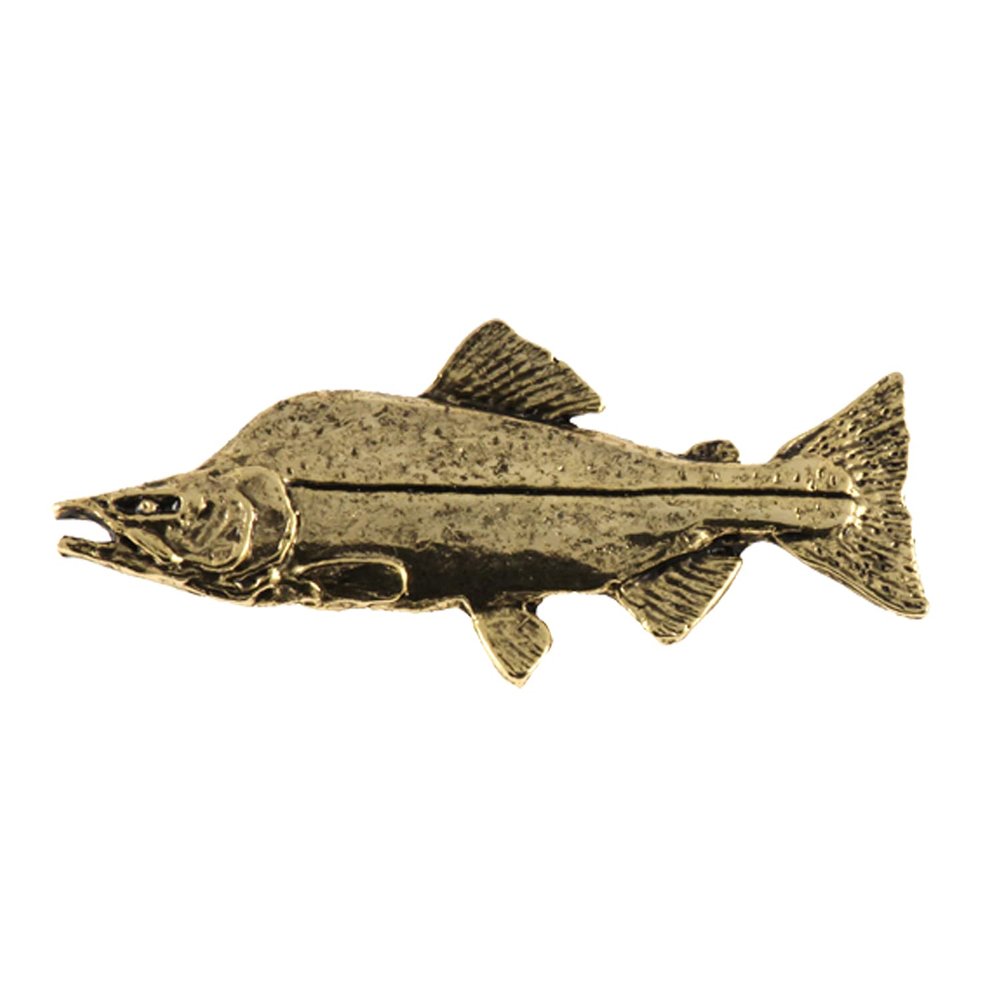 Handcrafted Gold Plated Pink Salmon Spawning Magnet Gift for Fishermen Home Office Lodge Fridge Whiteboard Locker - Made in USA - SKU FG051MAG