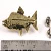 Handcrafted Gold Plated Pink Salmon Spawning Magnet Gift for Fishermen Home Office Lodge Fridge Whiteboard Locker - Made in USA - SKU FG051MAG view 2