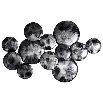 Empire Art Direct Obsidian Wall Art Hand Painted Etched Metal Wall Sculpture,Ready to Hang,Living Room,Bedroom & Office,Black