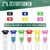 TeacherFav Sand Timer for Kids Set of 12 Small Colorful (Multi) Hour Glass Acrylic Covered Clock - 2 Pcs Each for 30Sec 1Min 2Min 3Min 5Min 10Min for Classroom, Home & Kids Room view 3