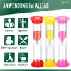 TeacherFav Sand Timer for Kids Set of 12 Small Colorful (Multi) Hour Glass Acrylic Covered Clock - 2 Pcs Each for 30Sec 1Min 2Min 3Min 5Min 10Min for Classroom, Home & Kids Room view 4
