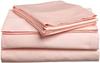 6-PCs Bed Sheet Set - 600 Thread Count Pure Egyptian Cotton 6 Pieces Sheet Set Fit Up to 25-30" Deep Pocket Solid Pattern (Queen, Peach) Machine Washable & Long Lasting view 1