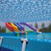 Sunscreen Camouflage Net, Military Hunting Camo Net, Outdoor Party Decoration, Pergola Garden Shade Net, Camouflage Netting Blue, 22m 35m 55m 33m 46m,Blue-4x5m(13.116.4ft) view 3