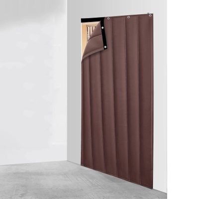 MMCJIES Thermal Insulated Door Curtain,Screen Door Blanket,Doorway Curtains,Thicken Cotton Curtain,Household Soundproof Warm Windproof, Enjoy Your Cool Summer and Warm Winter,Full Size Customizable
