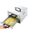 AIZYR 2-Layer Rice Noodle Rolls Machine, Cantonese Cuisine Roll Cooker Cookware Kitchen Food Steamer with 3 Stainless Steel Trays view 1