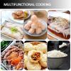 AIZYR 2-Layer Rice Noodle Rolls Machine, Cantonese Cuisine Roll Cooker Cookware Kitchen Food Steamer with 3 Stainless Steel Trays view 2