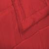 Kanak Bedding 100% Silk Satin 400 GSM Goose Down Alternative Microfiber 7 PC Comforter Set (Comforter + Flat + Fitted 17''to19 Deep Pocket + 4 Pillow Cases) Olympic Queen, Blood Red view 3