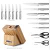 McCook Knife Sets,German Stainless Steel Knife Block Sets with Built-in Sharpener view 2