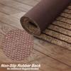 3' x 14' Runner Rugs with Rubber Backing, Indoor Outdoor Utility Carpet Runner Rugs, Stripe Brown, Can Be Used as Aisle for The RV and Boat, Laundry Room and Balcony view 3
