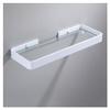 ZTBH Bathroom Divider 20cm/25cm/30cm/35cm/45cm Corner Glass Shelf, Square Bathroom Glass Shelves Bathroom Hardware Sets (Color : 20cm White) view 1