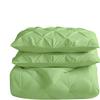 Wega Linen Cotton All Season Quilted 5-Piece Pinch Plated Comforter Set Oversized King (116'' x 98 '') Sage Green view 1