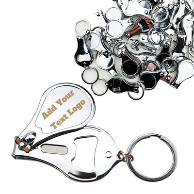 100pcs Personalized Custom Nail Clipper Bottle Opener Keychain Engraved Any Text/Logo Wedding Favors, Brewery, Bar, Anniversaries, Party, Restaurant, Manicure, Guests, Travel