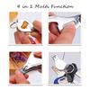 100pcs Personalized Custom Nail Clipper Bottle Opener Keychain Engraved Any Text/Logo Wedding Favors, Brewery, Bar, Anniversaries, Party, Restaurant, Manicure, Guests, Travel view 3