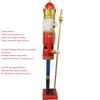 YRK CDL 4feet/120cm/4ft/48inch Tall Life-Size Large/Giant Christmas Wooden Nutcracker King & Soldier Ornament/Doll/Figures Events/ShopWindow/Wedding Party/Home & Commercial Decoration, YK01 view 3