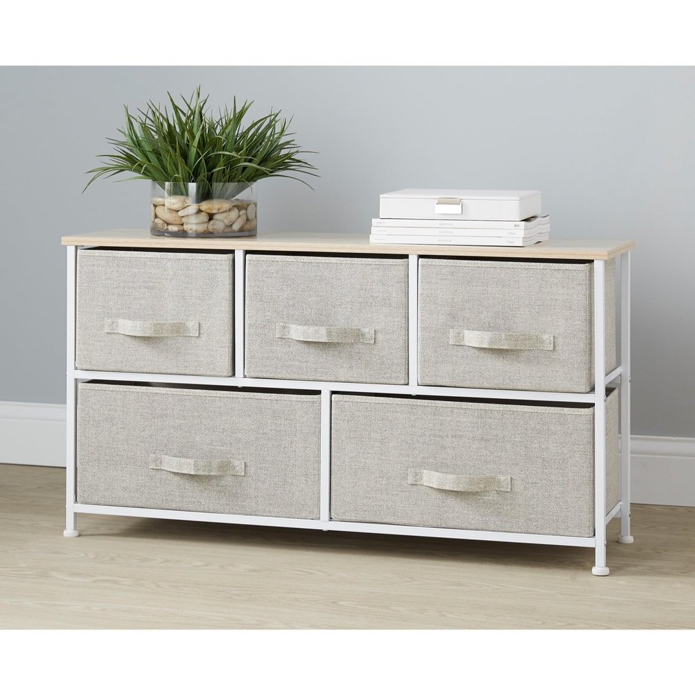 BrylaneHome 5-Drawer Eve Storage Dresser - Natural