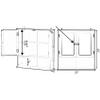 Basicwise Gray Mirror Wall Mounted Bathroom and Vanity with Adjustable Shelves Cabinet, Grey, (QI004020.GY) view 3