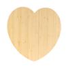 BambooMN Heart-Shaped Bamboo Serving and Cutting Board, 12" x 12" x 0.75" - 1 Piece view 1