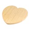 BambooMN Heart-Shaped Bamboo Serving and Cutting Board, 12" x 12" x 0.75" - 1 Piece view 3