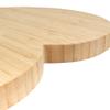 BambooMN Heart-Shaped Bamboo Serving and Cutting Board, 12" x 12" x 0.75" - 1 Piece view 4