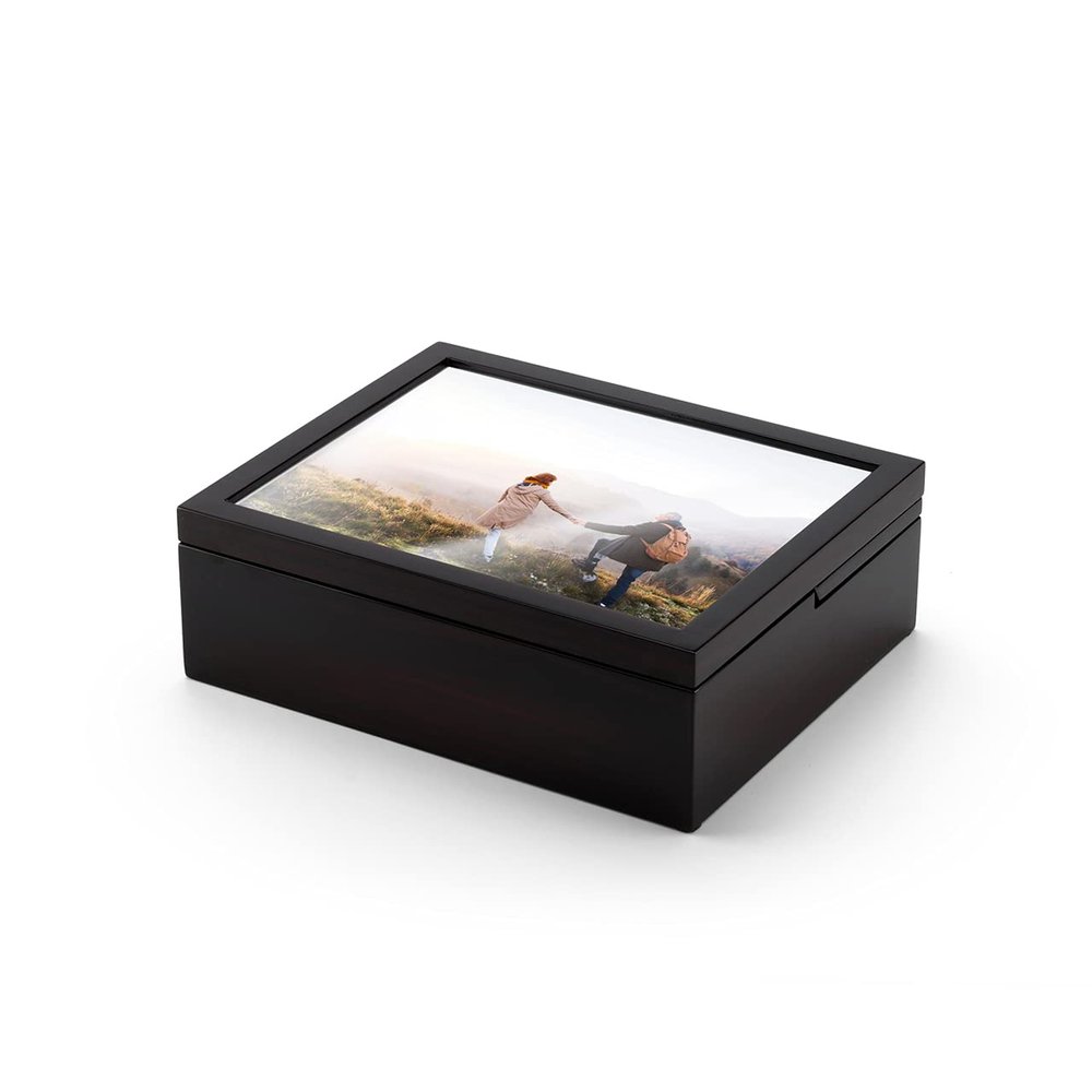 10 x 8 Picture Photo Frame 18 Note Music Jewelry Box - Many Songs to Choose - There is Love (Wedding Song)