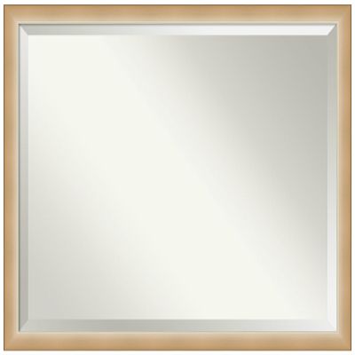 Amanti Art Gold Bathroom Mirror for Over Sink, 33x43 Eva Ombre Gold Narrow Rectangle Vanity Mirror, X-Large Modern Frame, Hangs Horizonally and Vertically, Bathroom Wall Decor, Beveled Edge