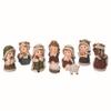 Transpac 3.75" Multicolor Christmas Glitz Knit Nativity Set of 9 - Decorative Resin Figurines for Tabletop Holiday Decor Multicolor view 1