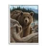 Stupell Industries Brown Bears Rustic Animal Family Tree Forest Lake view 1