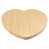 BambooMN Heart-Shaped Bamboo Serving and Cutting Board, 12" x 12" x 0.75" - 10 Units view 2