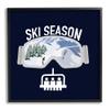 Stupell Industries Ski Season Phrases Sports Goggles Snowboard Slopes Blue view 1
