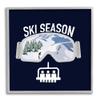 Stupell Industries Ski Season Phrases Sports Goggles Snowboard Slopes Blue view 1